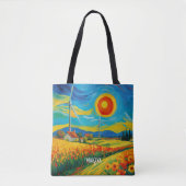 Impressionisme Zonne- en Windenergie Tote Bag (Voorkant)