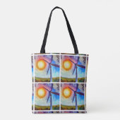 Impressionisme Zonne- en Windenergie Tote Bag (Achterkant)