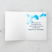 Impressionist Abstract in groen en blauw Kaart (Binnen)