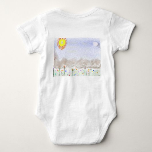 Impressionist Art Baby Bodysuit (Achterkant)