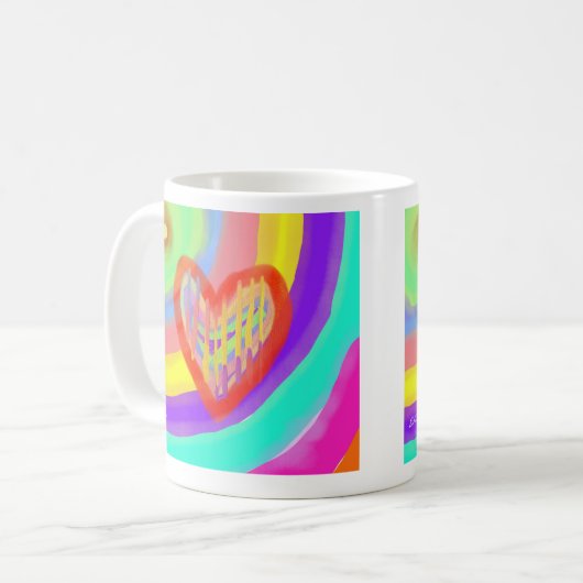 Impressionist Art Love Mug Koffiemok (Voorkant links)