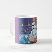 Impressionist Art Poodles Paris Cafe Mok Cup (Voorkant links)