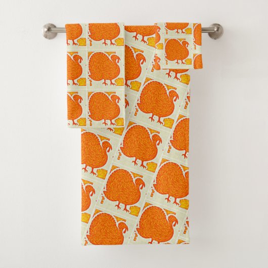 Impressionist Art Turkey Hand Towel Bad Handdoek (Insitu)
