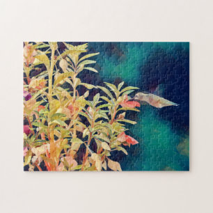 Impressionist Artsy Dramatic Hummingbird Puzzle Legpuzzel