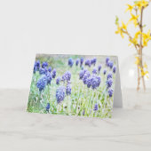 Impressionist Artsy Hyacinth Flowers Art Kaart (Gele Bloem)