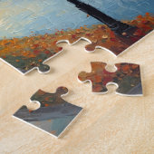 Impressionist Autumn River Walk Lamp Posts Legpuzzel (Zijkant)