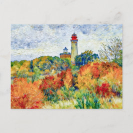 Impressionist Autumn Scene at Kap Arkona Lighthous Briefkaart