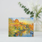 Impressionist Autumn View of Havelberg Cathedral w Briefkaart (Staand voorkant)