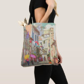 Impressionist Back Streets van Cyprus Travel Art Tote Bag (Dichtbij)