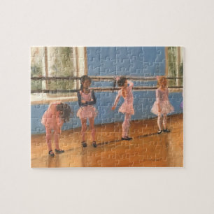 Impressionist ballerinas in dansklasse schilderij legpuzzel