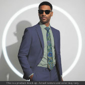 Impressionist Blue Floral Necktie Stropdas