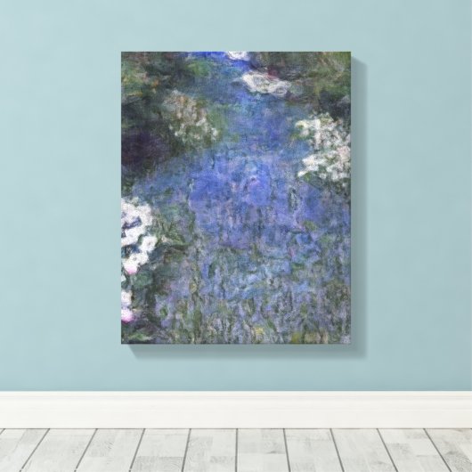 Impressionist Blue Forest Path Canvas Afdruk (Insitu (Houten vloer))