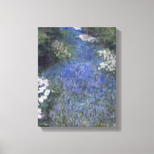 Impressionist Blue Forest Path Canvas Afdruk (Voorkant)