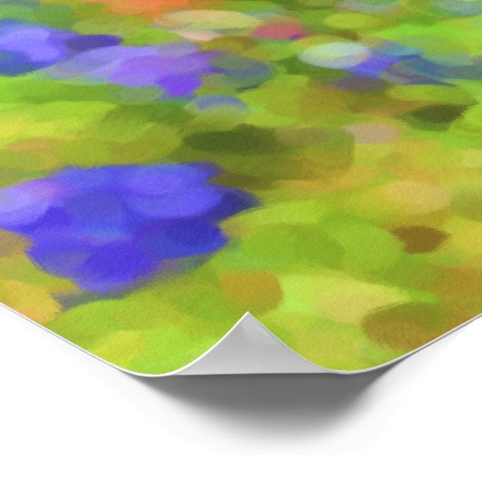 Impressionist Bluebonnet Poster (Hoek)