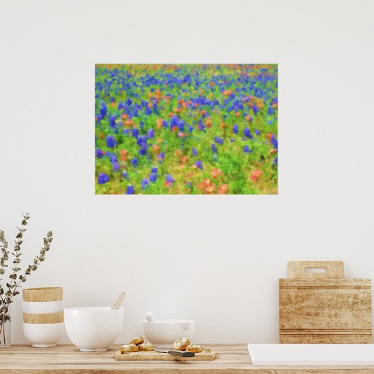 Impressionist Bluebonnet Poster (Keuken)