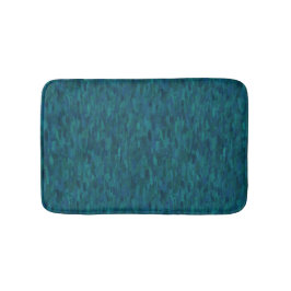Impressionist Brush Strokes, Navy, Teal, Blue Badmat