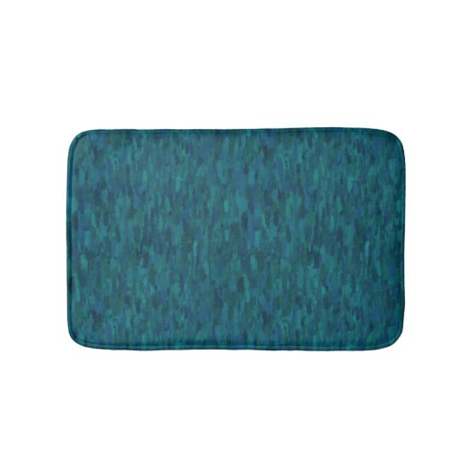 Impressionist Brush Strokes, Navy, Teal, Blue Badmat (Voorkant)