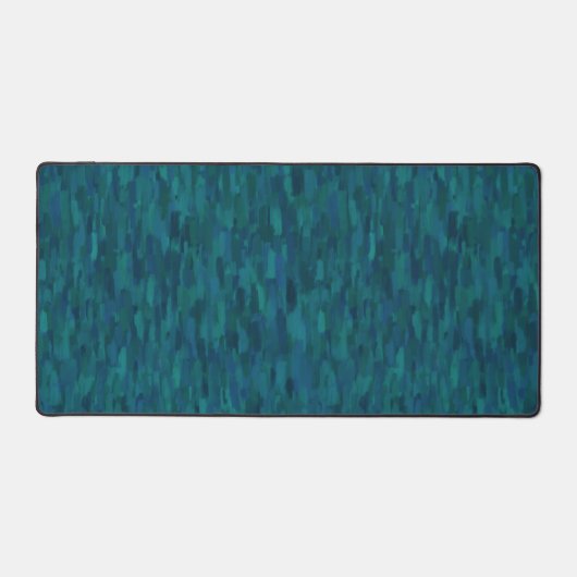 Impressionist Brush Strokes, Navy, Teal, Blue Bureaumat (Voorkant)