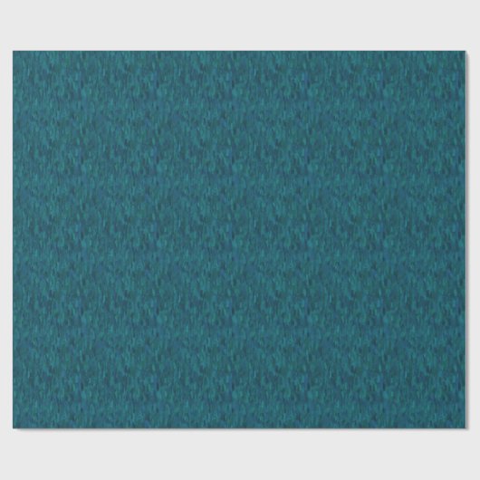 Impressionist Brush Strokes, Navy, Teal, Blue Cadeaupapier (Vlak)