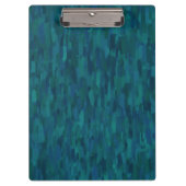 Impressionist Brush Strokes, Navy, Teal, Blue Klembord (Voorkant)