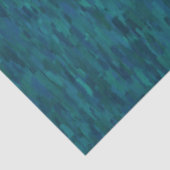 Impressionist Brush Strokes, Navy, Teal, Blue Tissuepapier (Detail)