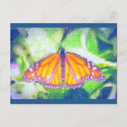 Impressionist Butterfly Briefkaart (Voorkant)