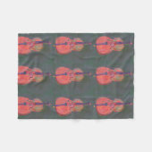 Impressionist Cello Blanket Fleece Deken (Voorkant (Horizontaal))