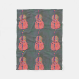 Impressionist Cello Blanket Fleece Deken