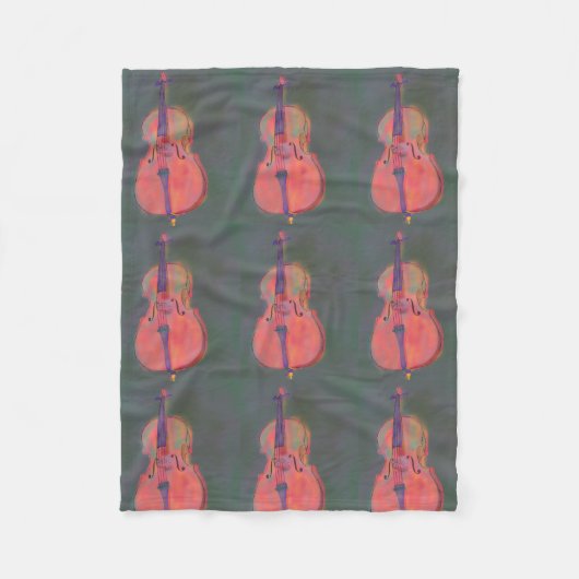 Impressionist Cello Blanket Fleece Deken (Voorkant)