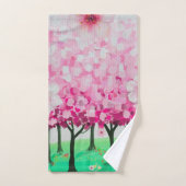 Impressionist cherry blossom douchergordijn bad handdoek (Handdoek)
