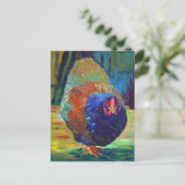 Impressionist chicken art briefkaart (Staand voorkant)