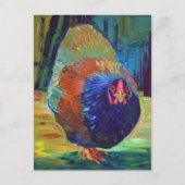 Impressionist chicken art briefkaart (Voorkant)