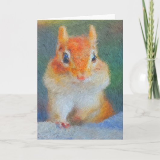 Impressionist Chipmunk Kaart (Voorkant)