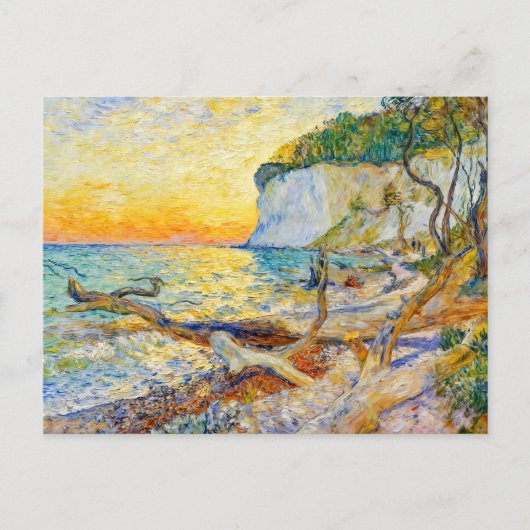 Impressionist Cliffs on Ruegen Island with Baltic  Briefkaart (Voorkant)