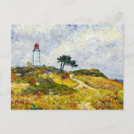 Impressionist Coastline on Hiddensee Island at Sun Briefkaart (Voorkant)