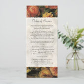 Impressionist Coral Yellow Rose 2 Life Celebration Kaart (Staand voorkant)