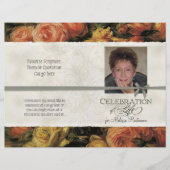 Impressionist Coral Yellow Rose 2 Memorial Service (Voorkant)