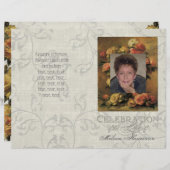 Impressionist Coral Yellow Rose 2 Memorial Service (Voorkant / Achterkant)