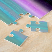 Impressionist Cosmic Amazing Paarse Universe Fun Legpuzzel (Zijkant)