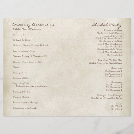 Impressionist Cream Pink Roses - Weddenschap (Achterkant)