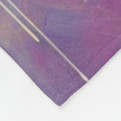 Impressionist Daffodil Floral Paarse gele kunst Fleece Deken (Hoek)