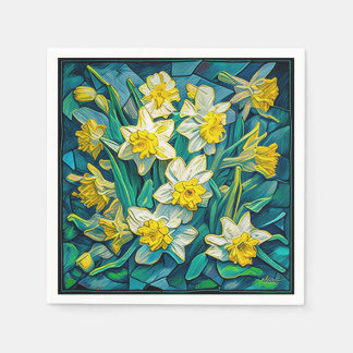 Impressionist Daffodils Servet