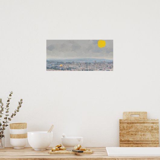 Impressionist Dome of the Rock Poster (Keuken)