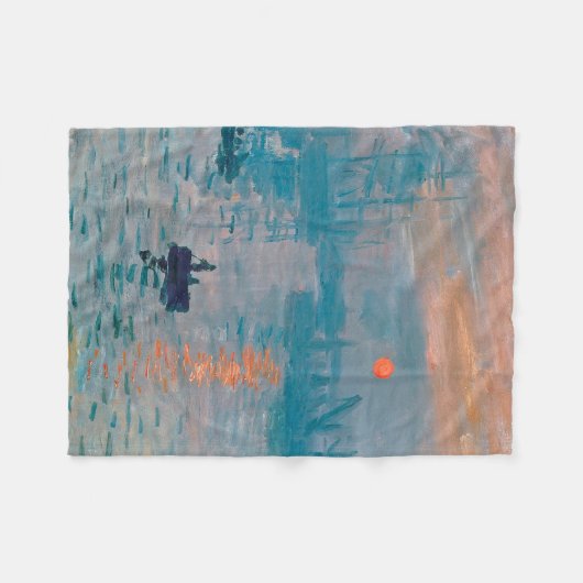 Impressionist Fleece Deken (Voorkant (Horizontaal))