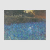 Impressionist Floral Blue Cottage Garden Decoupage Tissuepapier (Voorkant)