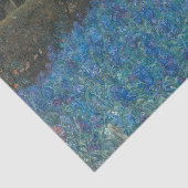 Impressionist Floral Blue Cottage Garden Decoupage Tissuepapier (Detail)