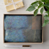 Impressionist Floral Blue Cottage Garden Decoupage Tissuepapier (Geschenk)