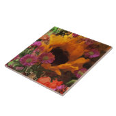 Impressionist Floral Bouquet Tegeltje (Zijkant)