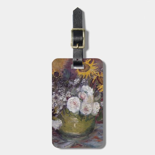 Impressionist Floral still Life - Vincent van Gogh Bagagelabel (Voorkant verticaal)