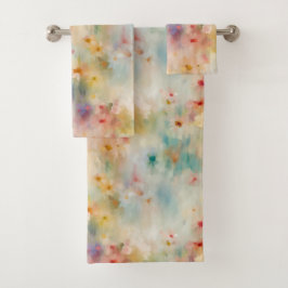 Impressionist Flower Meadow Bad Handdoek